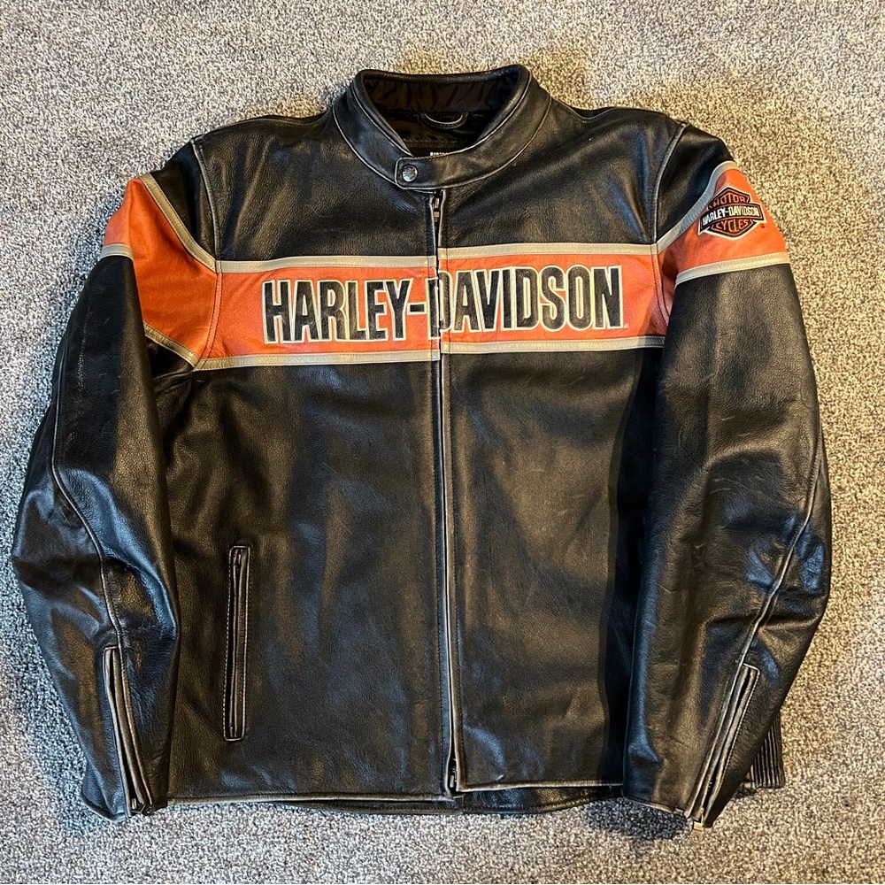 Harley Davidson Victory Lane Leather Jacket